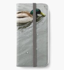 Gehilfen - männliche und weibliche Stockente iPhone Flip-Case/Hülle/Klebefolie
