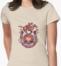 Stahlkugel Lauf Rennen Logo Tailliertes T-Shirt