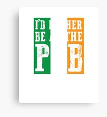 At The Bar gift for Irish People Canvas Print