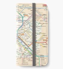 Paris Subway Map - France iPhone Wallet/Case/Skin