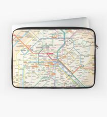 Paris Subway Map - France Laptop Sleeve