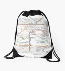Berlin U-Bahn Map - Germany Drawstring Bag