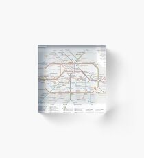 Berlin U-Bahn Map - Germany Acrylic Block