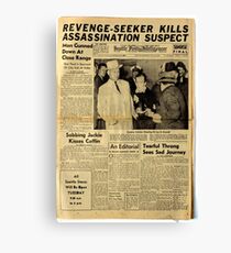 Old Newspaper Canvas Print