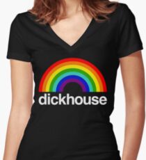 Dickhouse Women's Fitted V-Neck T-Shirt