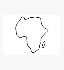 Africa African continent map Photographic Print