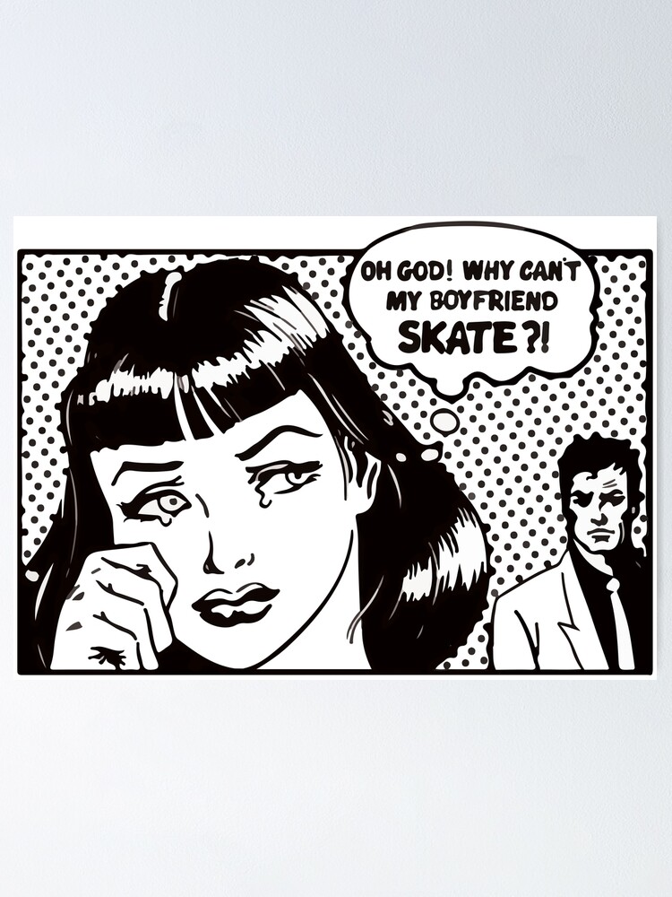 Skater Girl Poster By Janibravo Redbubble