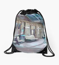Waiting for a loved one Drawstring Bag