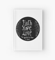 Faith, hope, peace Hardcover Journal