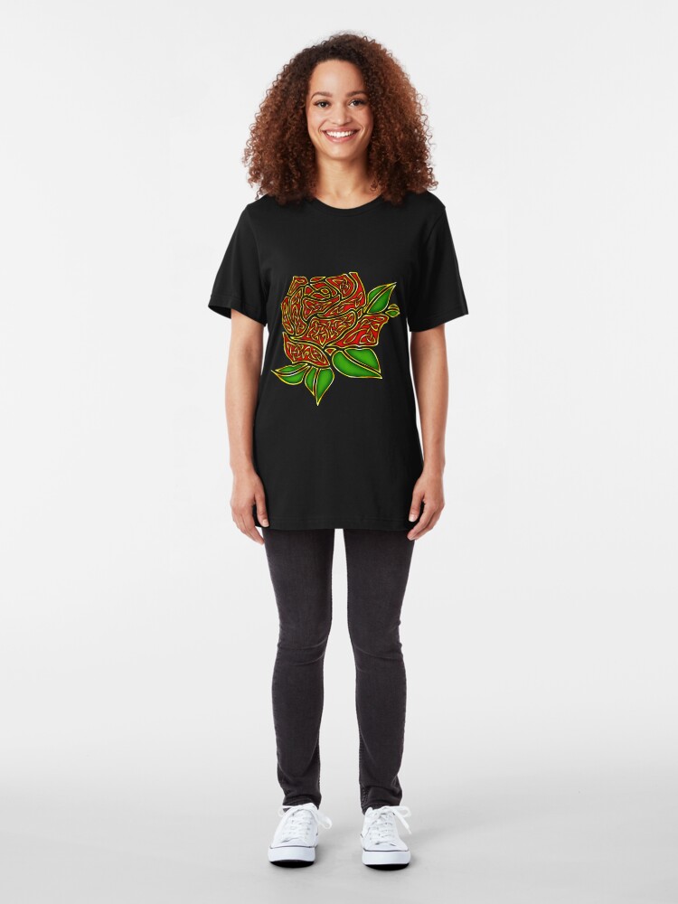 Alternate view of Celtic Rose Slim Fit T-Shirt