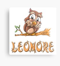 Leonore Owl Metalldruck