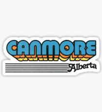 Canmore, Alberta | Retro Stripes Sticker