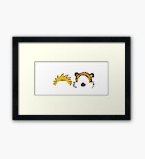 Calvin and Hobbes Minimalist Framed Print
