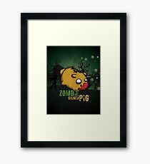 Zombie guinea pig Framed Print