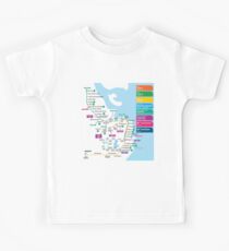Rio de Janeiro Metro Map - Brazil Kids Tee