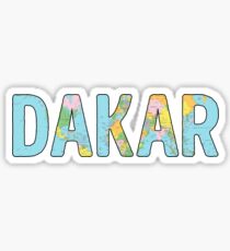 Dakar World Map - Cool Senegal Traveler Gift Sticker