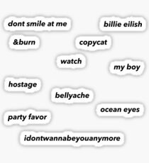 Billie Eilish lächeln mich nicht an EP AUFKLEBER-PACK Sticker