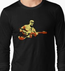 Contemporary Stylized Guitar Musician Long Sleeve T-Shirt