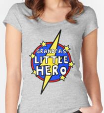 Grandpa's Cute Little SuperHero Geek Women's Fitted Scoop T-Shirt