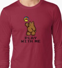 8-Bit Bear - Play with Me Long Sleeve T-Shirt