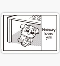 pop team epic popuko sticker Sticker