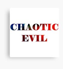 Chaotic Evil Canvas Print