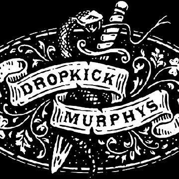 Dropkick Murphys Men's Knotwork Flag T-Shirt Black 2XL 