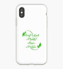 Keep calm plants have protein iPhone Case