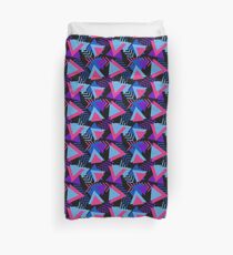 Cool Triangle 90s Print Duvet Cover