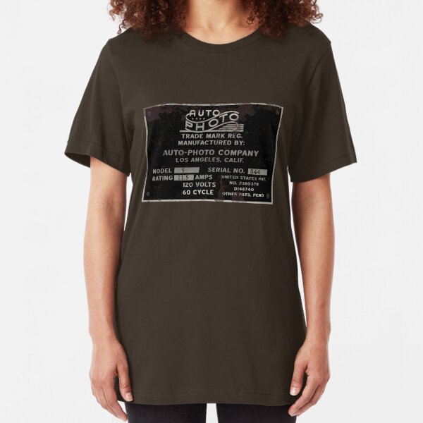 Photobooth Serial Plate Slim Fit T-Shirt