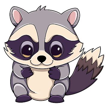 Cute & Funny Raccoon - Bandit the Raccoon | Sticker