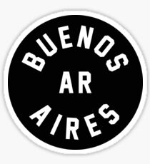 Buenos Aires - Argentina - Black Circle Sticker