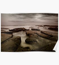 Bar Beach Rock Platform Poster