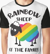 Rainbow Sheep Of The Family LGBT Pride Graphic T-Shirt