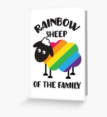 Rainbow Sheep Of The Family LGBT Pride Greeting Card