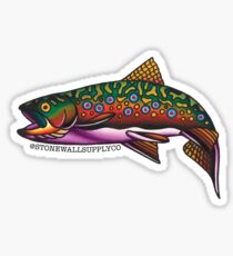SSC Brook Trout Tattoo Flash Sticker