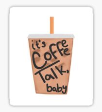 zane and heath's coffee talk sticker Sticker