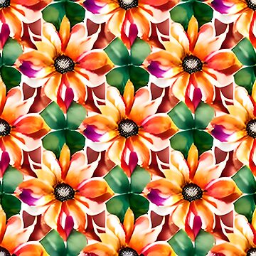 Artwork thumbnail, Flower Pattern "Tiffany" by patternsforp