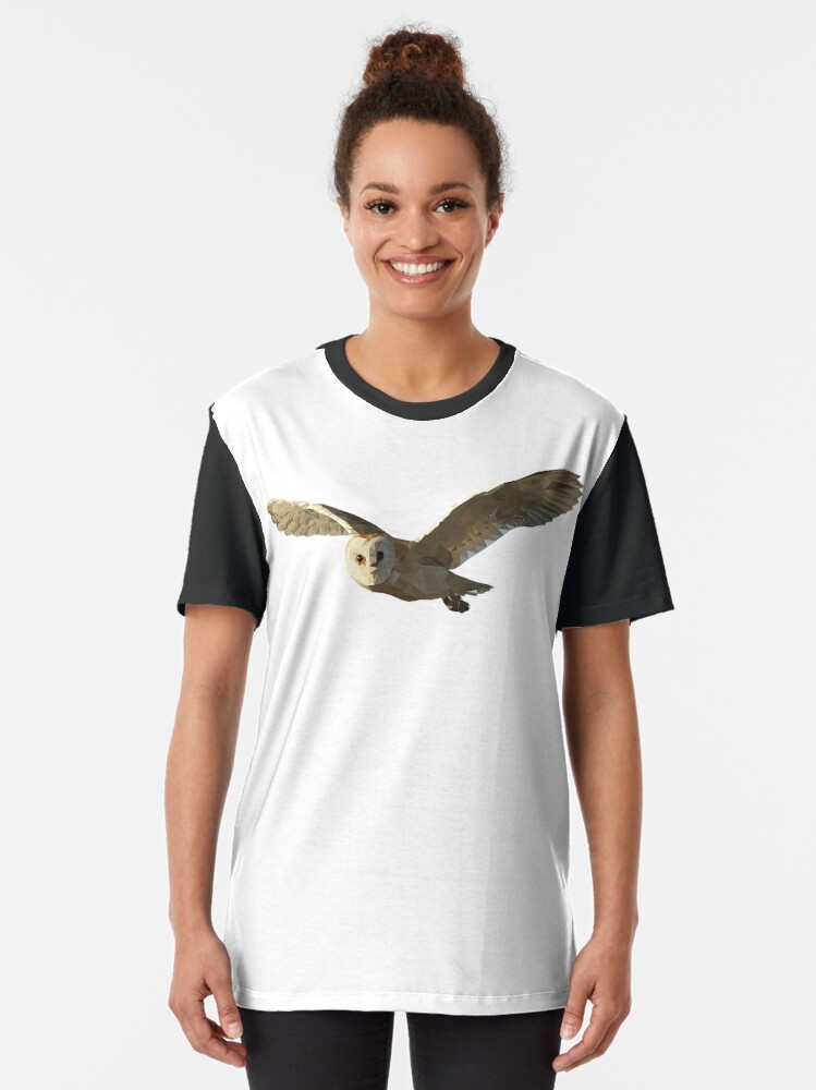 Alternate view of Geometric Owl Graphic T-Shirt