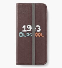 1943 Oldscool 75 Jähriges Geburtstags-Geschenk-kühle alte Leute iPhone Flip-Case/Hülle/Skin