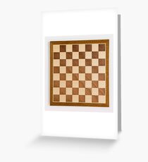 Chess board, playing chess, any convenient place Greeting Card
