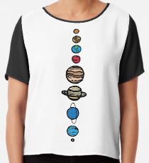 Planeten Farbe Chiffontop