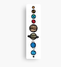 Planets Colour Canvas Print