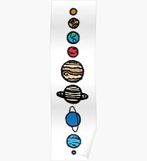 Planets Colour Poster