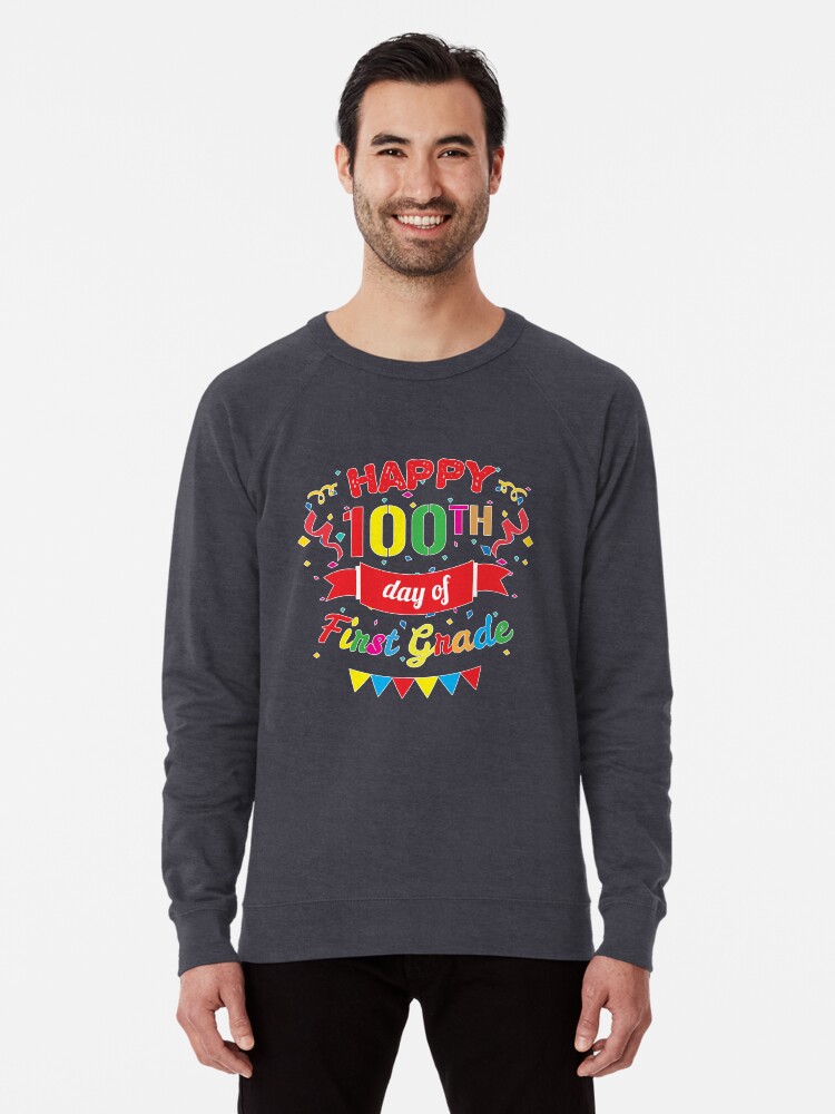 Happy 100th Day Of First Grade Shirt School Teacher Student