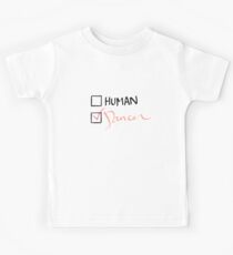 Camiseta para niños bailarina no humana - en rosa claro