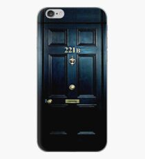 Haunted Blue Door with 221b number iPhone Case
