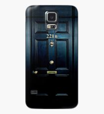 Haunted Blue Door mit 221b Nummer Hülle & Klebefolie für Samsung Galaxy