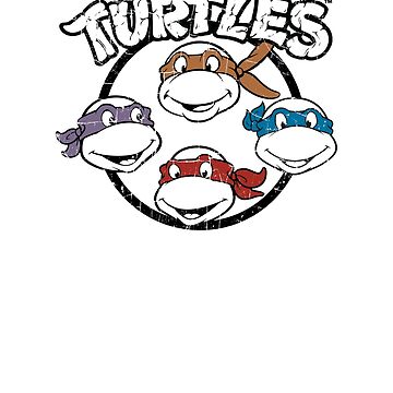 Men's Teenage Mutant Ninja Turtles Turtle-y Awesome Circle T-Shirt - White  - 2X Large