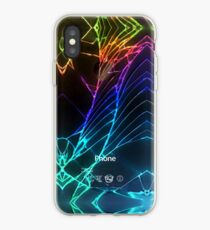 Broken Damaged Cracked out zurück Schwarz iPhone Foto iPhone-Hülle & Cover